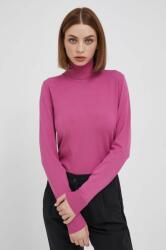 Sisley pulover femei, culoarea roz, light, cu guler 9BYX-SWD0U5_30X