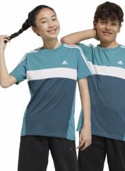 Adidas tricou de bumbac pentru copii culoarea turcoaz, modelator 9BYX-TSK051_66X