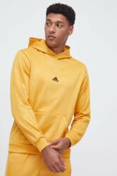 Adidas bluza barbati, culoarea galben, cu glugă, modelator 9BYX-BLM0CH_11X