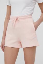 DC pantaloni scurti din bumbac femei, culoarea roz, neted, high waist PPYY-SZD0RY_03X
