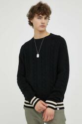 Les Deux pulover de bumbac culoarea negru 9BYX-SWM017_99X