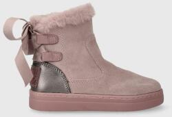 Garvalin cizme de iarna pentru copii din piele intoarsa culoarea roz 9BYX-OBG08O_30X