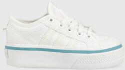 adidas Originals tenisi copii NIZZA PLATFORM C culoarea alb 9BYX-OBK07A_00X