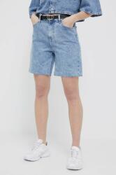 Calvin Klein Jeans pantaloni scurti jeans femei, neted, high waist PPYX-SZD0CA_50J
