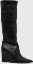 Steve Madden cizme Showout femei, culoarea negru, toc pana, SM11002594 9BYX-OBD2GR_99X