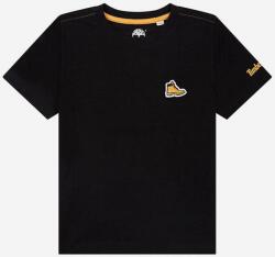 Timberland tricou de bumbac pentru copii Short Sleeves Tee-shirt culoarea negru, neted 99KK-TSK018_99X