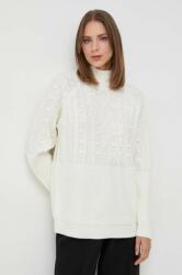 Silvian Heach pulover femei, culoarea bej, light, cu turtleneck MBYX-SWD017_01X