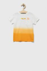 GUESS tricou de bumbac pentru copii culoarea portocaliu, modelator 9BYX-TSB00R_20X