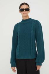 Bruuns Bazaar pulover femei, culoarea verde, călduros, cu turtleneck 9BYX-SWD005_96X