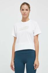 adidas tricou din bumbac femei, culoarea alb 9BYX-TSD0J7_00X