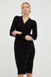 GUESS rochie culoarea negru, mini, mulata 9BYX-SUD0ZK_99X