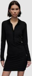 AllSaints rochie WD014Z HOLLY DRESS culoarea negru, mini, mulata 9BYX-SUD1PS_99X