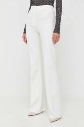 Pinko pantaloni femei, culoarea alb, evazati, high waist 9BYX-SPD03U_00X