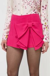 Red Valentino pantaloni scurti femei, culoarea roz, neted, high waist 9BYX-SZD04S_43X (3R3RFJ252EU)