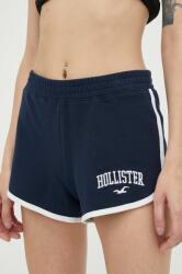 Hollister Co Hollister Co. pantaloni scurti femei, culoarea albastru marin, cu imprimeu, medium waist PPYX-SZD0YB_59X