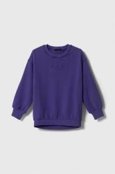 Sisley bluza copii culoarea violet, neted 9BYX-BLG06A_45X