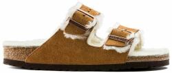 Birkenstock papuci din piele culoarea maro 1001128. Sheepskin. Mink-Sheepskin. 9BY8-KLU008_82X