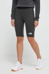 The North Face pantaloni scurți de antrenament culoarea negru, neted, medium waist 9BYX-SZD04W_99X