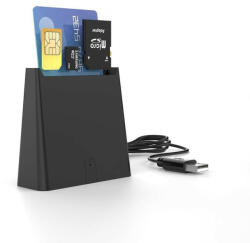 Rocketek SIM/ CAC Okoskártya- (ISO7816 Class A B C) Kártyaolvasó és író (USB-A) (RT-CR320B)