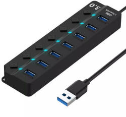 Rocketek 7 in 1 8xUSB 3.0 dokkoló - USB HUB Állomás (RT-R805)