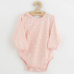 NEW BABY Baba body teljes hosszában patentos New Baby Classic II maci fehér - babyboxstore