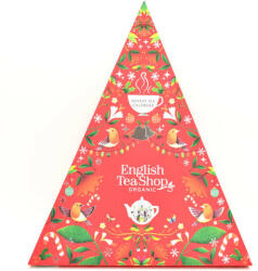 English Tea Shop ETS Adventi Tringular bio teakalendárium 25db, piros