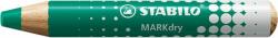STABILO Táblaceruza fehértáblához, flipchartpapírhoz, kúpos, STABILO "MARKdry", zöld (TS64843) - tonerprint