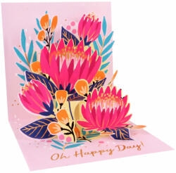  Popshots képeslap, négyzet, virágok, Oh Happy Day! (PS1394)