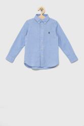 Ralph Lauren gyerek ing pamutból - kék 122-128 - answear - 29 990 Ft