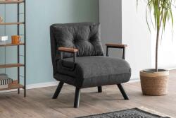 Sofahouse Design összecsukható fotel Hilarius sötétszürke