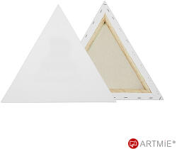 Háromszög alakú feszített festővászon 30x30x30 cm