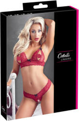 Cottelli Collection - Kéjes melltartó szett csipkéből (piros) (22124473031) - shop