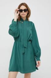 Pepe Jeans ruha zöld, mini, harang alakú - zöld L - answear - 19 990 Ft