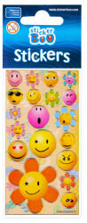 Emoji matrica arany díszítéssel (SPK265372A) - kidsfashion