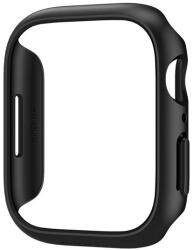 Spigen THIN FIT műanyag óra keret (közepesen ütésálló) FEKETE Apple Watch Series 7 45mm (ACS04174)