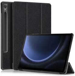 Gigapack Tok álló, bőr hatású (aktív FLIP, oldalra nyíló, TRIFOLD asztali tartó funkció, S Pen tartó) FEKETE Samsung Galaxy Tab S9 FE WIFI (SM-X510), Samsung Galaxy Tab S9 FE LTE (SM-X516) (GP-149329)