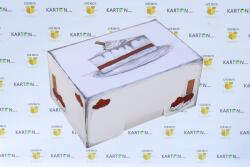 Szidibox Karton Süteményes doboz, tortadoboz, torta mintás, étel 16, 5x11x8cm P9605 (SZID-01318)