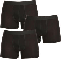 Nedeto 3PACK férfi boxeralsó Nedeto nagyméretű fekete (3NBX001) 8XL