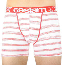 69SLAM Férfi boxeralsó 69SLAM fit csíkok piros L