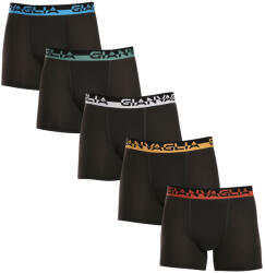 Gianvaglia 5PACK Férfi boxeralsó Gianvaglia fekete (GVG-5008) XL