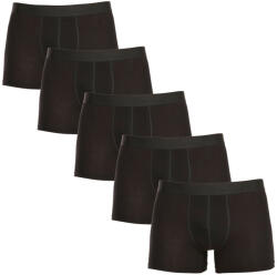 Nedeto 5PACK férfi boxeralsó Nedeto nagyméretű fekete (5NBX001) 6XL
