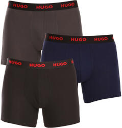 HUGO 3PACK tarka HUGO férfi boxeralsó (50503079 413) XL
