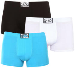 Styx 3PACK férfi boxeralsó Styx klasszikus gumipánt többszínű (3Q96019) L