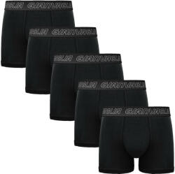 Gianvaglia 5PACK Férfi boxeralsó Gianvaglia fekete (GVG-5015) XXL