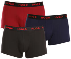 HUGO 3PACK többszínű HUGO férfi boxeralsó (50469766 413) L