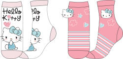 EPlus Set 2 perechi șosete pentru copii - Hello Kitty Mărimea sosete: 27-30