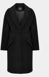 GUESS Gyapjú kabát Elly W2BL0H WEWU0 Fekete Relaxed Fit (Elly W2BL0H WEWU0)