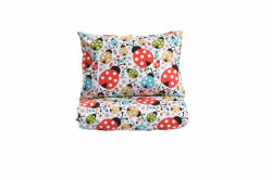 Confort Family Set complet lenjerie 5 piese pentru patut incastrabil model buburuze (C7718) - kidiko Lenjerii de pat bebelusi‎, patura bebelusi