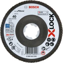 Bosch Discuri de slefuire evantai X-LOCK, versiunea inclinata, placa cu fibre, 125 m - Cod producator : 2608619201 - Cod EAN : 316514 - 2608619201 (2608619201)