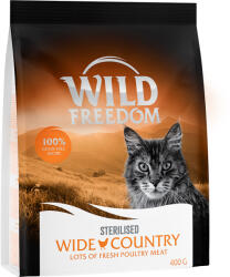 Wild Freedom Wild Freedom 2 + 1 gratis! 3 x 400 g hrană uscată pentru pisici - Adult "Wide Country" Sterilised Pasăre